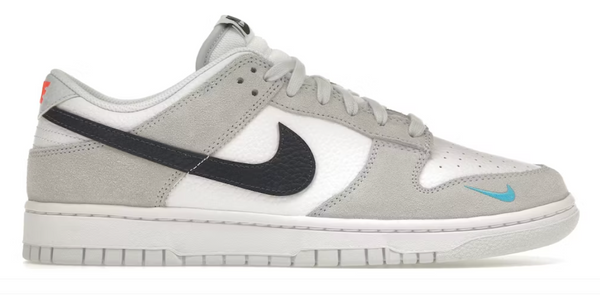 Nike Dunk White Grey Mini Swoosh